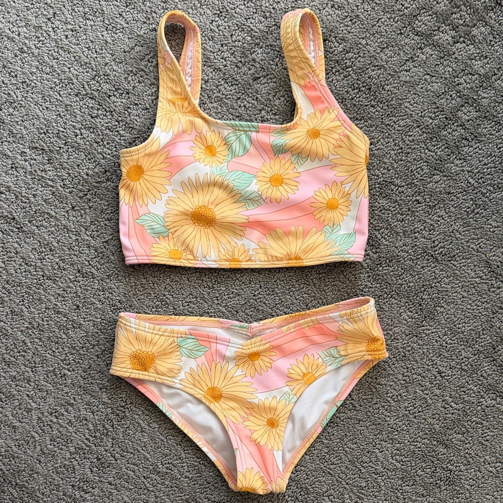 Billabong Kids Bikini - Pink and Yellow Floral